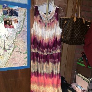 Tie-Dye Maxi Dress for Weddings/Formal